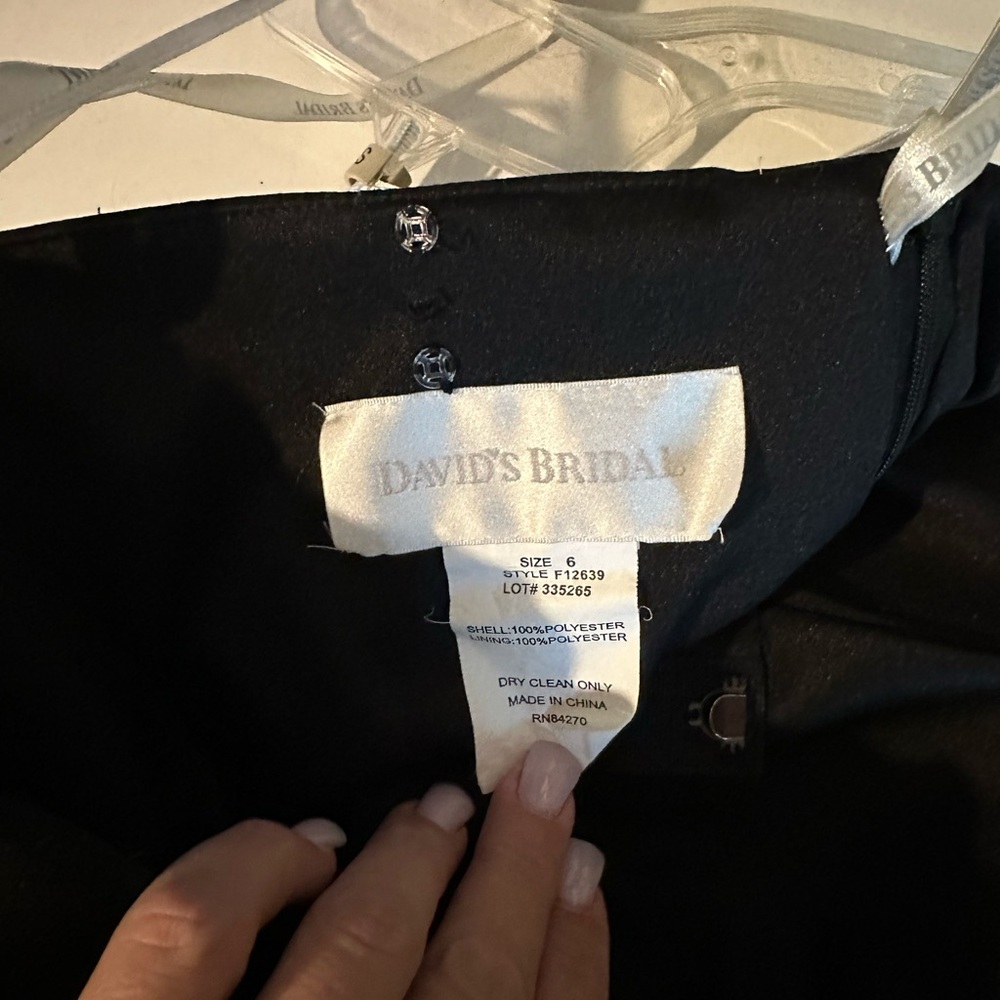 David’s bridal strapless dress